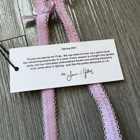 For Love And Lemons Garter Belt Womens Extra Small Lilac Green Floral - Picture 7 of 8